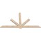 Ekena Millwork Kennewick Smooth Timber Gable Bracket, Douglas Fir, 96"W x 52"H x 1 1/2"D x 5 1/2"F, 13/12 Pitch GBW096X52X0206KEN00SDF - alternate 4